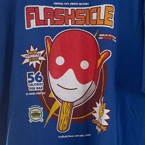 DC Comics “The Flashsicle” T-shirt Blue 2XL